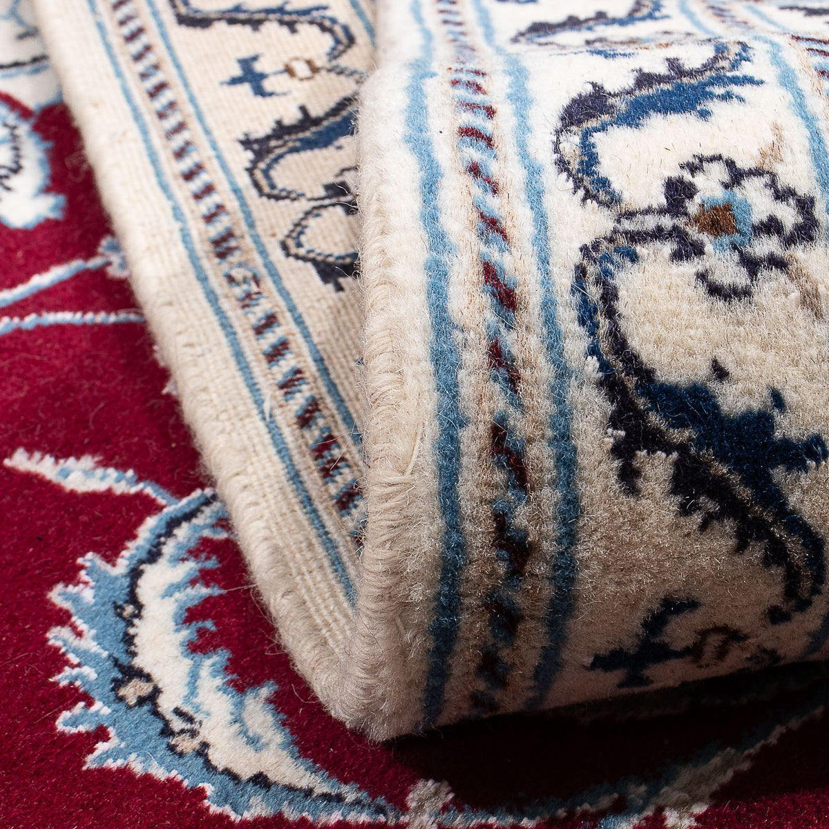 Perzisch tapijt - Nain - 250 x 200 cm - donkerrood