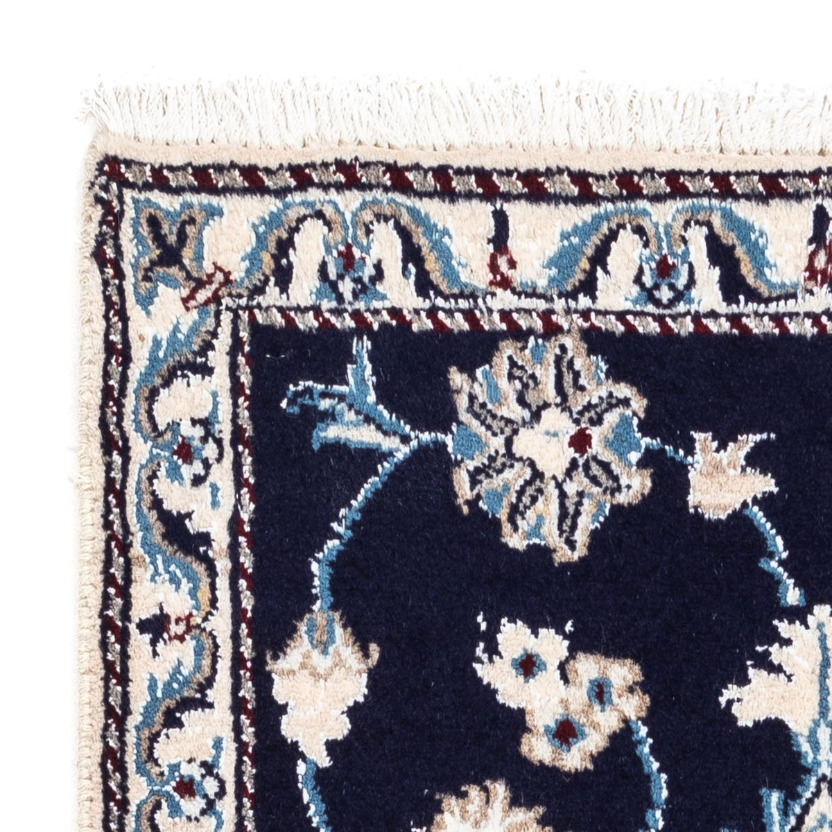 Perzisch tapijt - Nain - 141 x 67 cm - donkerblauw