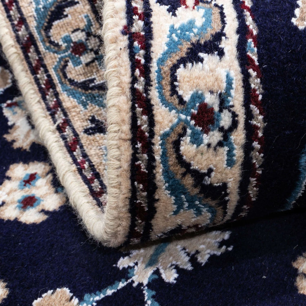 Perzisch tapijt - Nain - 141 x 67 cm - donkerblauw