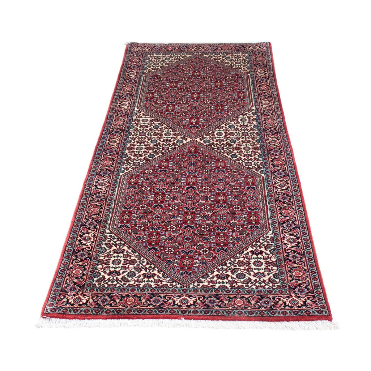 Loper Perzisch tapijt - Bijar - 195 x 73 cm - rood