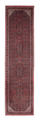 Loper Perzisch tapijt - Bijar - 324 x 83 cm - rood
