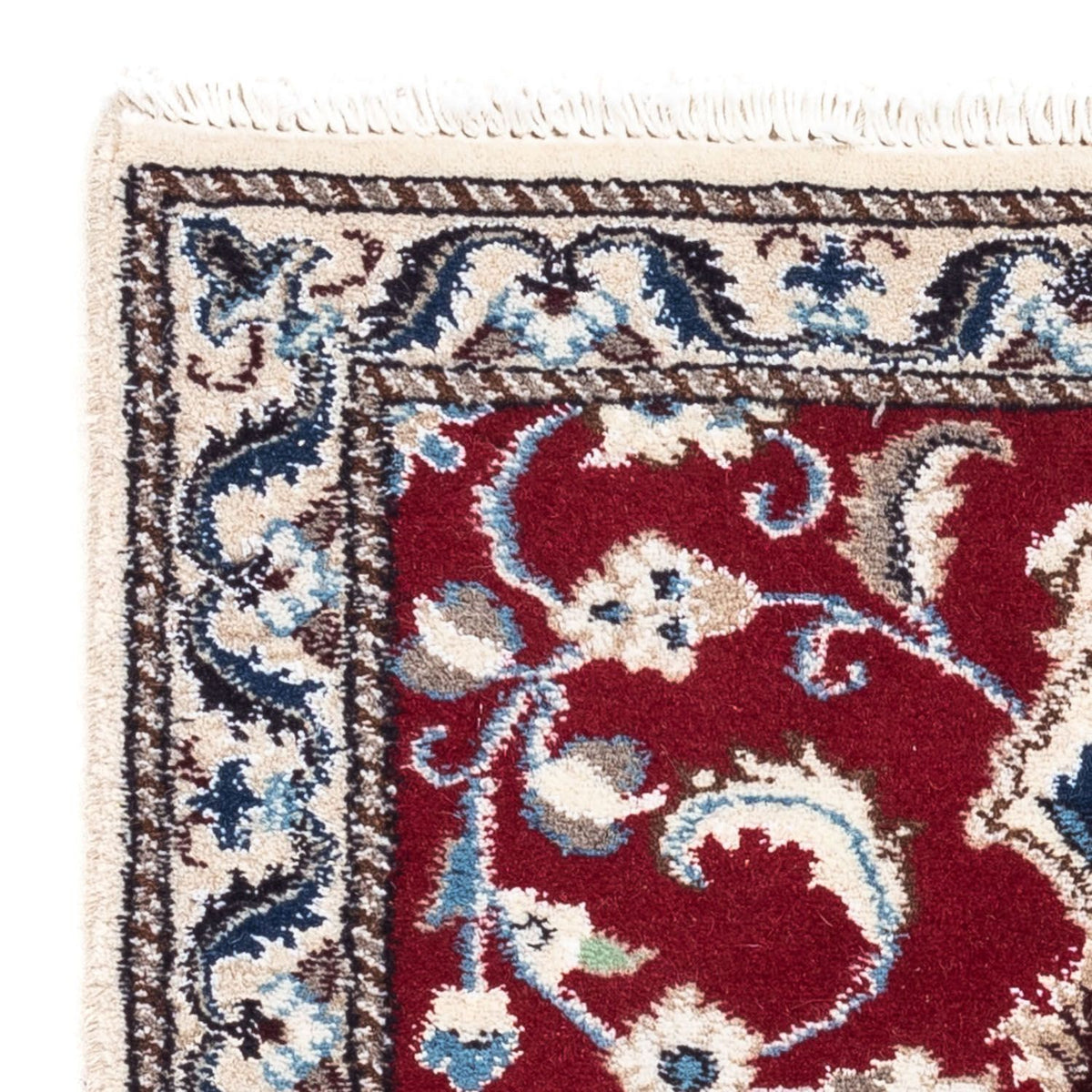 Perzisch tapijt - Nain - 90 x 60 cm - donkerrood