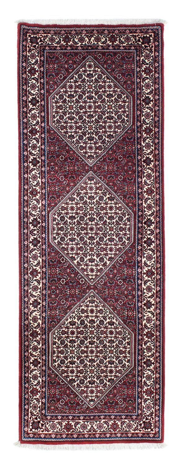 Loper Perzisch tapijt - Bijar - 213 x 76 cm - beige