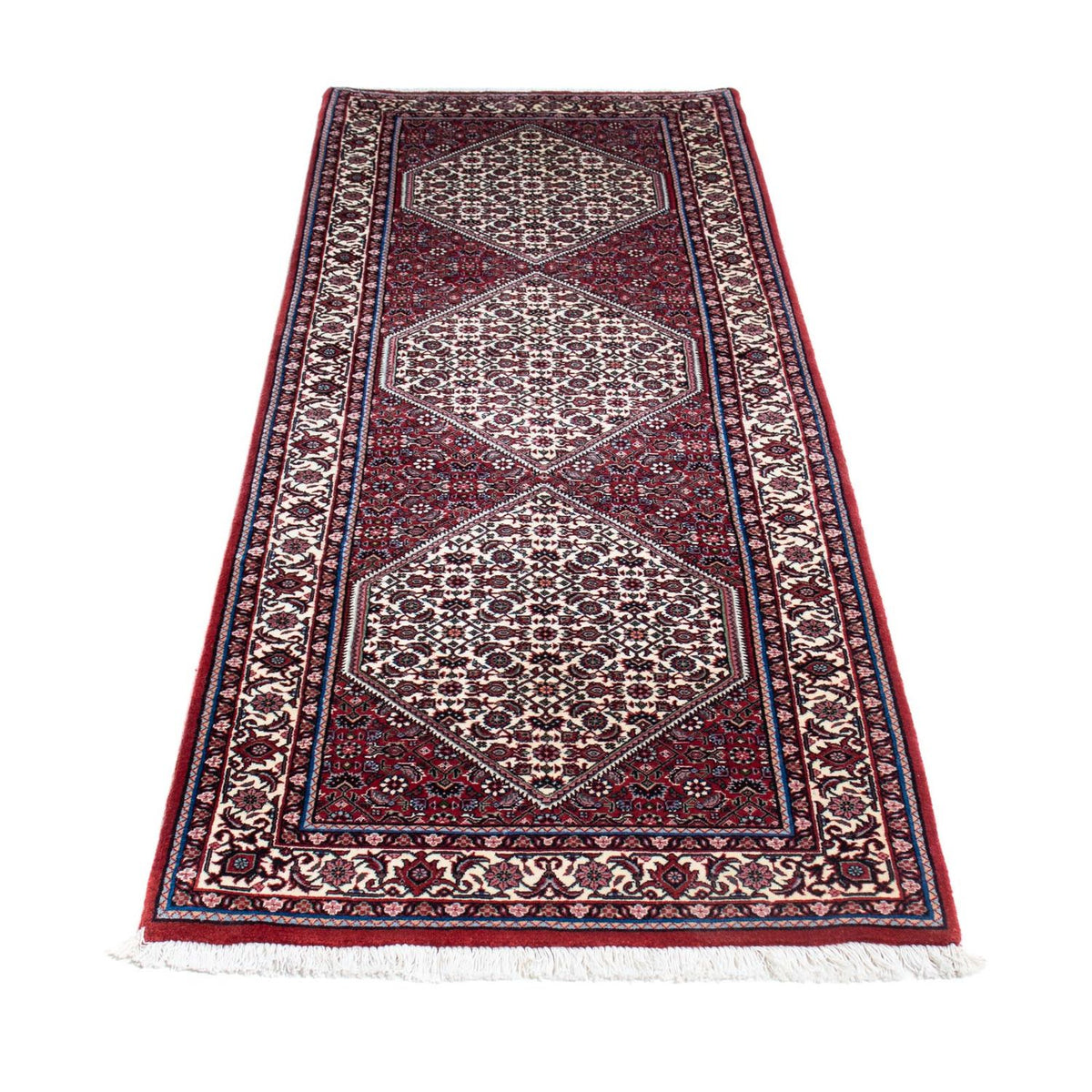 Loper Perzisch tapijt - Bijar - 213 x 76 cm - beige