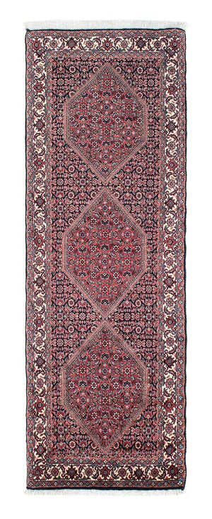 Loper Perzisch tapijt - Bijar - 208 x 73 cm - donkerblauw