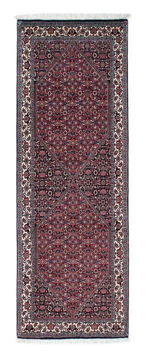 Loper Perzisch tapijt - Bijar - 205 x 73 cm - donkerblauw