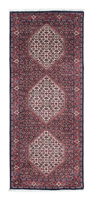 Loper Perzisch tapijt - Bijar - 190 x 74 cm - donkerblauw