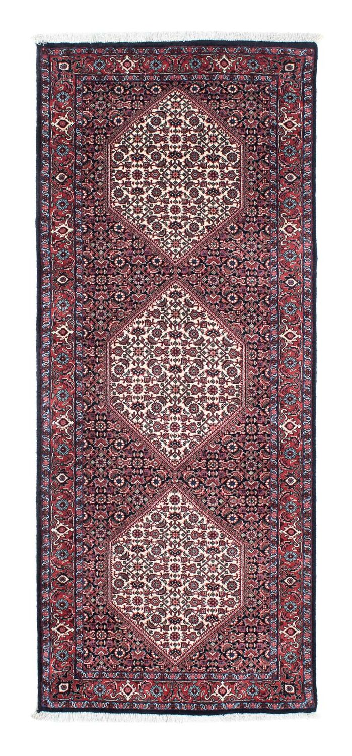 Loper Perzisch tapijt - Bijar - 190 x 74 cm - donkerblauw