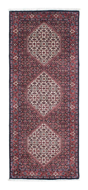 Loper Perzisch tapijt - Bijar - 190 x 74 cm - donkerblauw