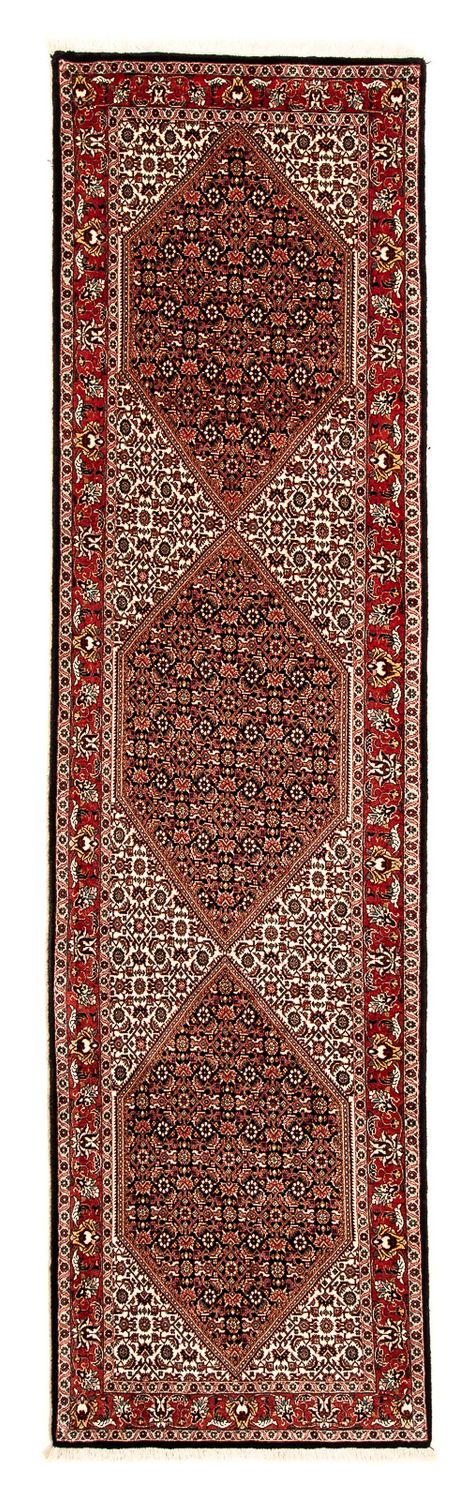 Loper Perzisch tapijt - Bijar - 300 x 82 cm - veelkleurig