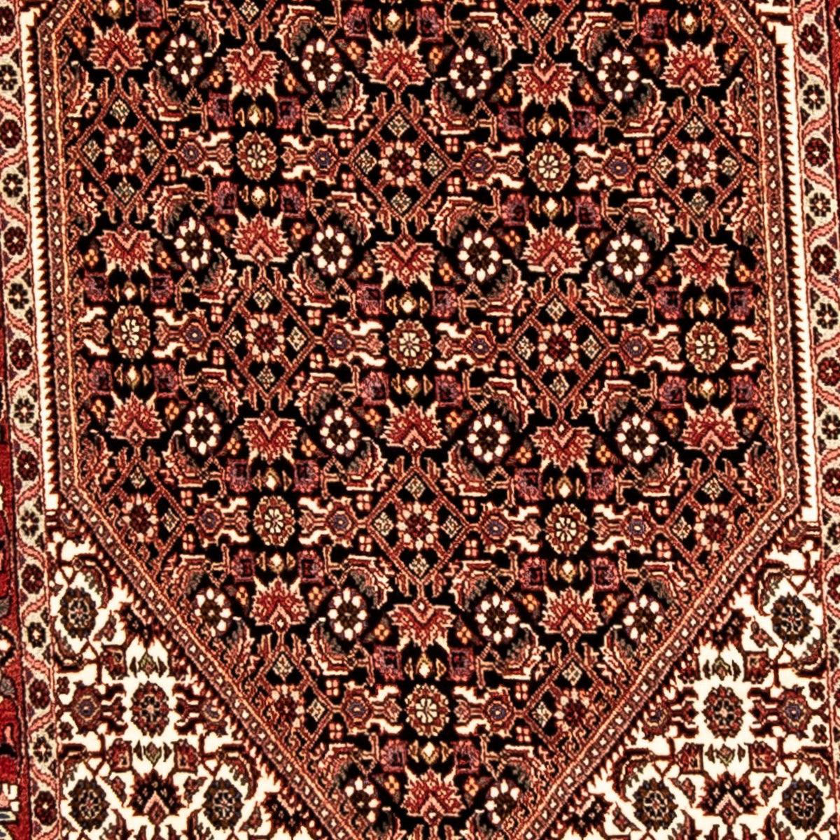 Loper Perzisch tapijt - Bijar - 300 x 82 cm - veelkleurig