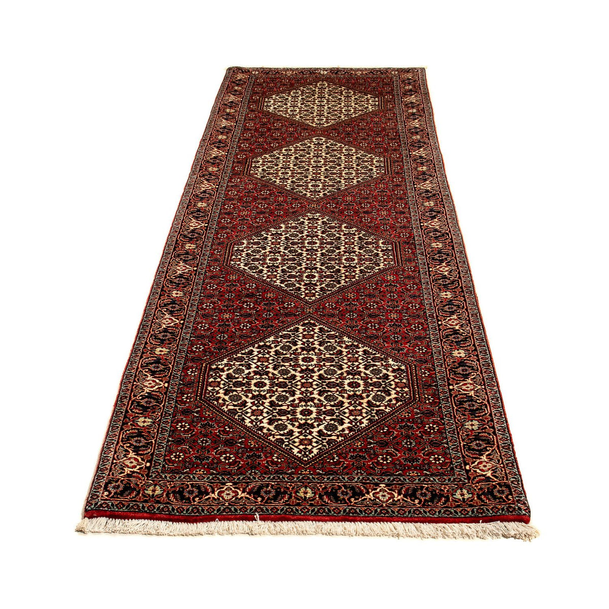 Loper Perzisch tapijt - Bijar - 291 x 85 cm - veelkleurig