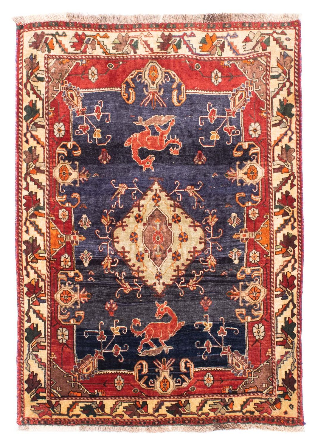 Perzisch Tapijt - Nomadisch - 170 x 117 cm - donkerblauw