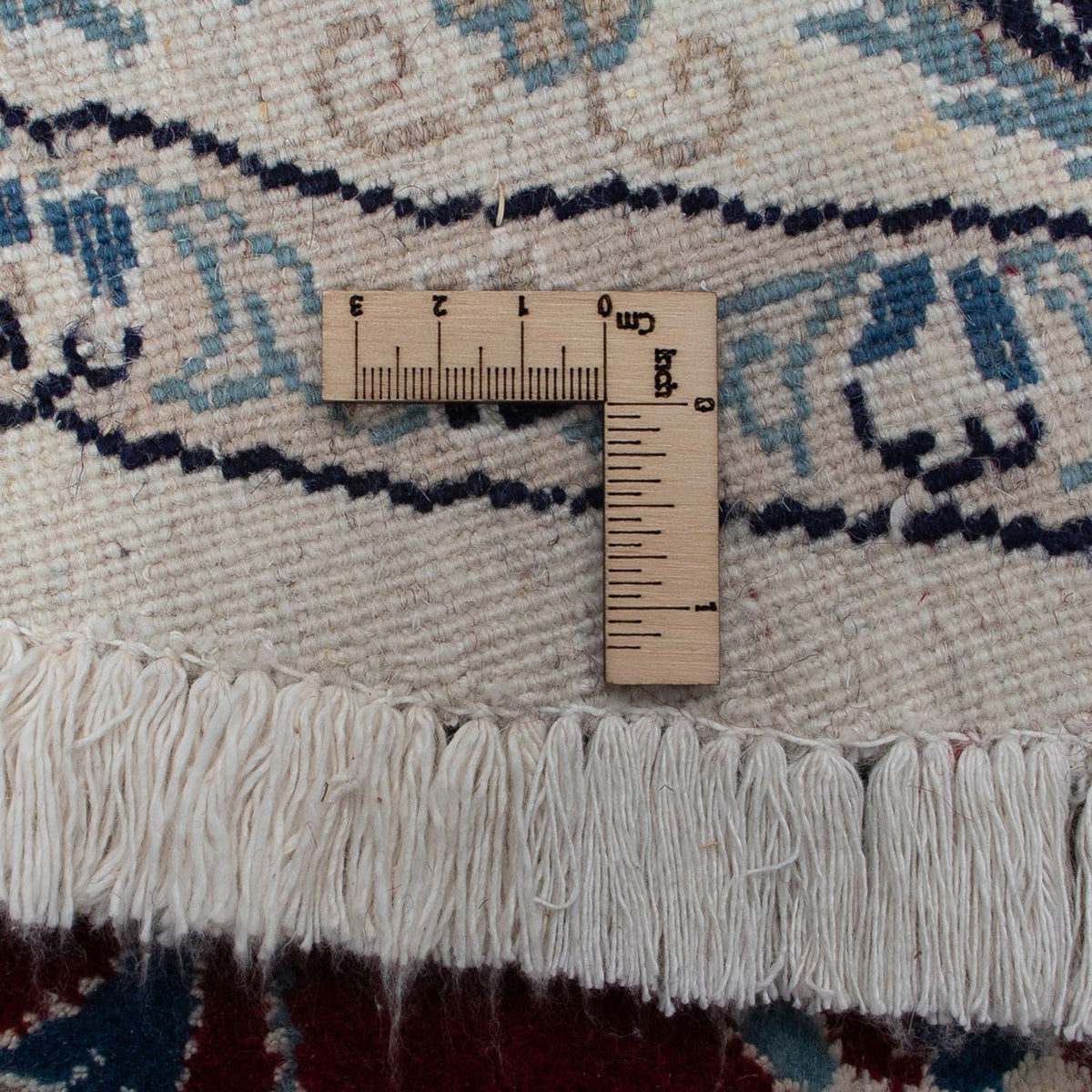 Perzisch tapijt - Nain rond  - 250 x 250 cm - donkerrood