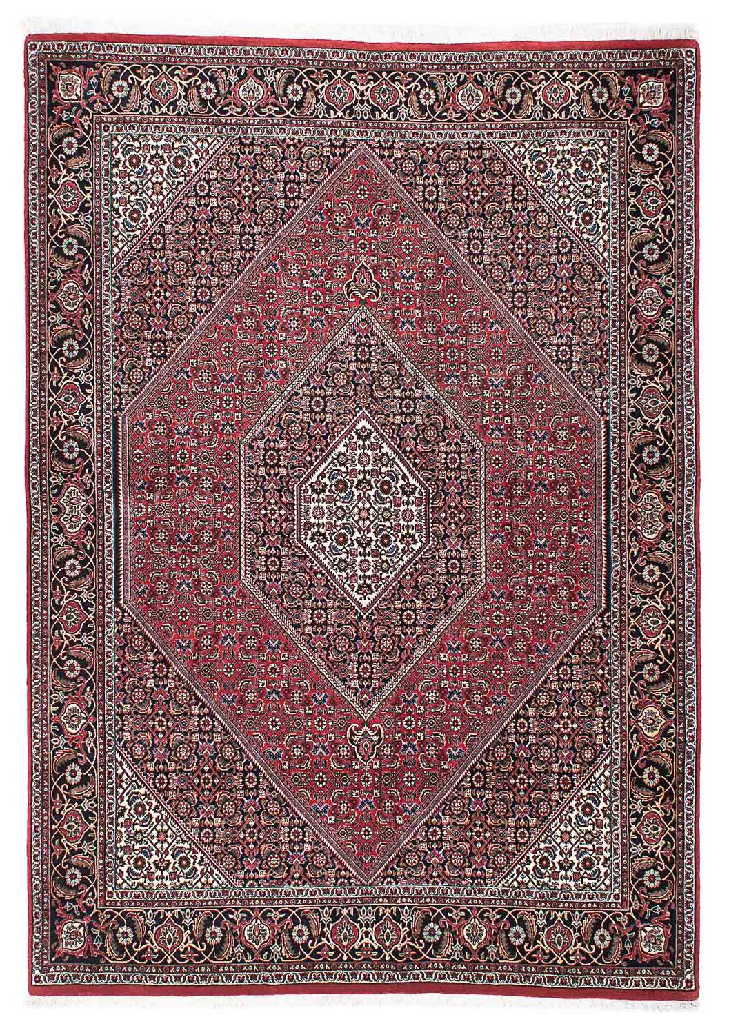 Perzisch tapijt - Bijar - 215 x 148 cm - rood