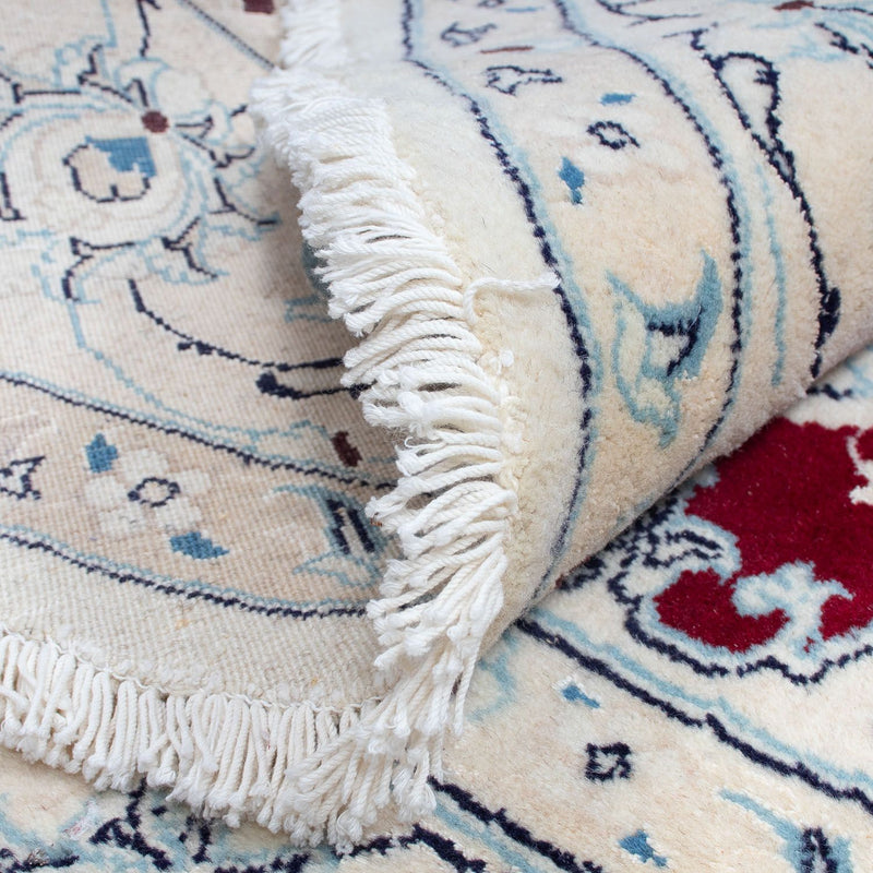 Perzisch tapijt - Nain rond  - 245 x 245 cm - donkerrood