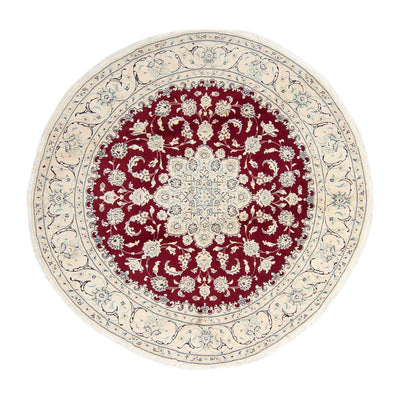 Perzisch tapijt - Nain rond  - 245 x 245 cm - donkerrood