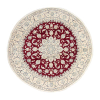 Perzisch tapijt - Nain rond  - 245 x 245 cm - donkerrood