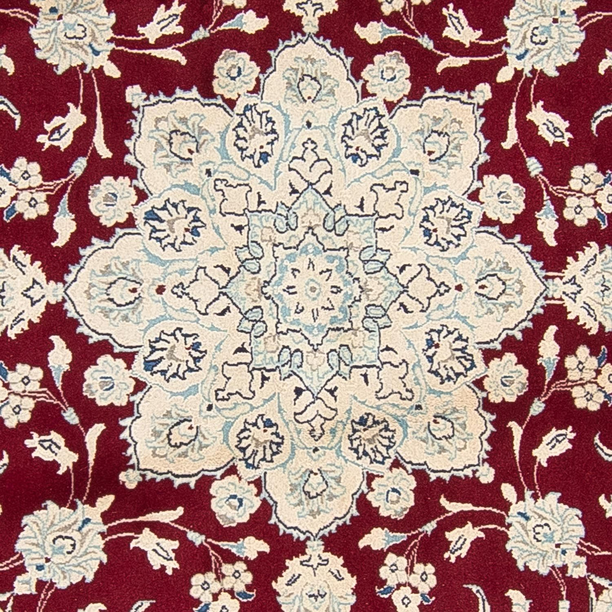 Perzisch tapijt - Nain rond  - 245 x 245 cm - donkerrood