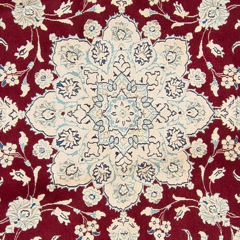 Perzisch tapijt - Nain rond  - 245 x 245 cm - donkerrood