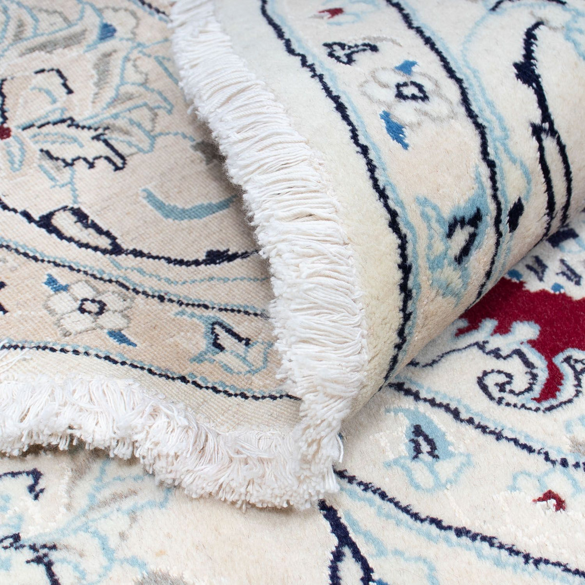 Perzisch tapijt - Nain rond  - 245 x 245 cm - donkerrood