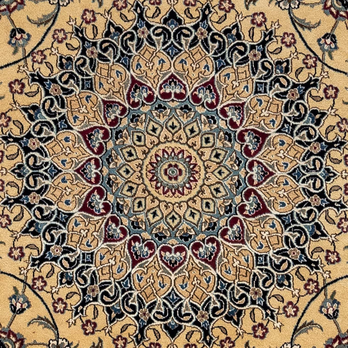 Perzisch tapijt - Nain - Koninklijk - 353 x 255 cm - donker beige