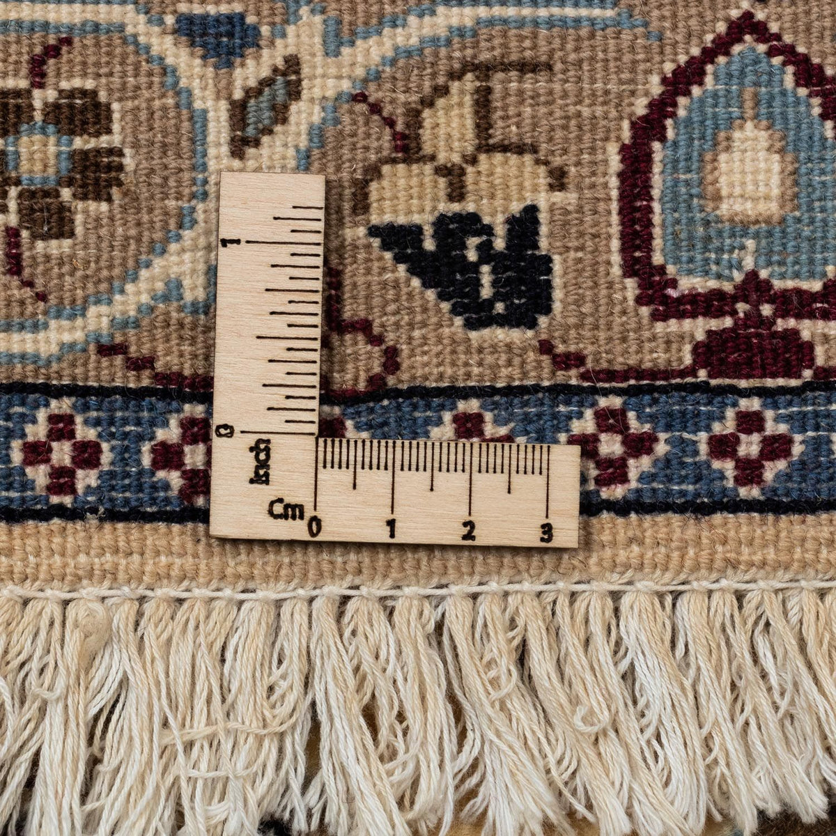 Perzisch tapijt - Nain - Koninklijk - 353 x 255 cm - donker beige