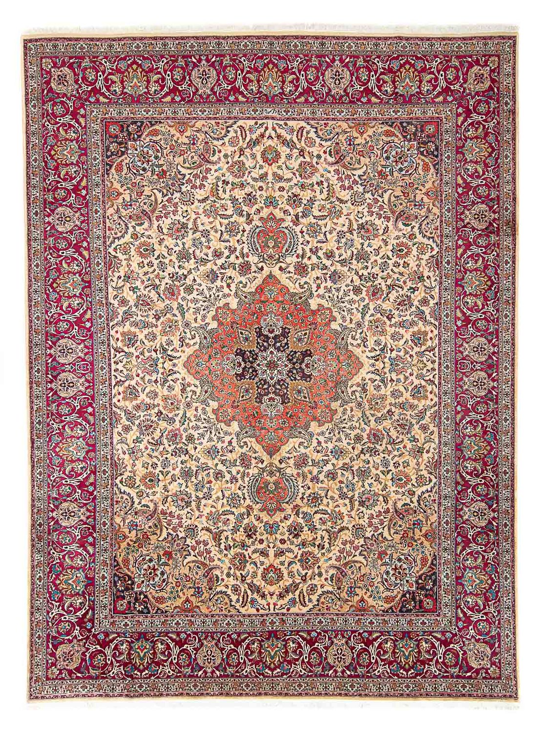 Perzisch tapijt - Tabriz - Royal - 395 x 298 cm - beige