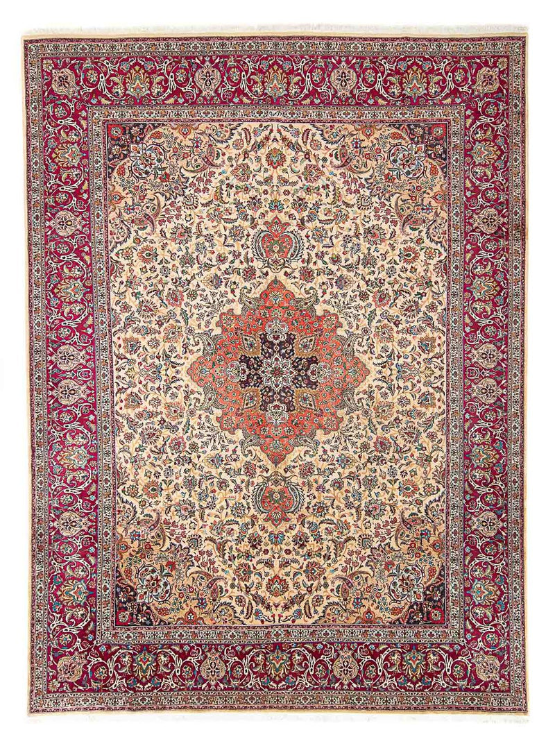 Perzisch tapijt - Tabriz - Royal - 395 x 298 cm - beige