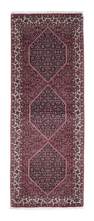 Loper Perzisch tapijt - Bijar - 198 x 73 cm - rood