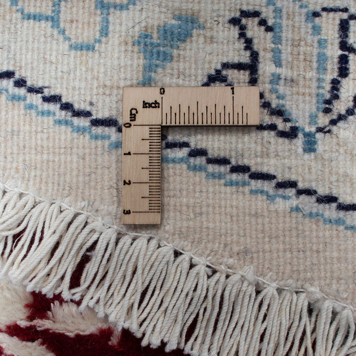 Perzisch tapijt - Nain rond  - 290 x 290 cm - donkerrood