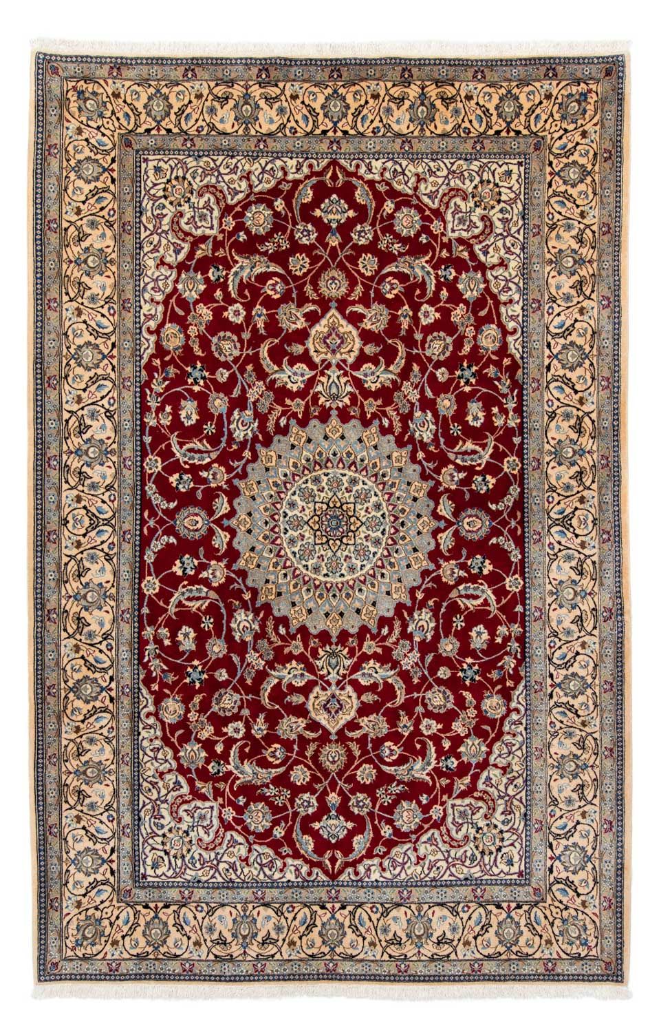 Perzisch tapijt - Nain - Koninklijk - 295 x 203 cm - rood