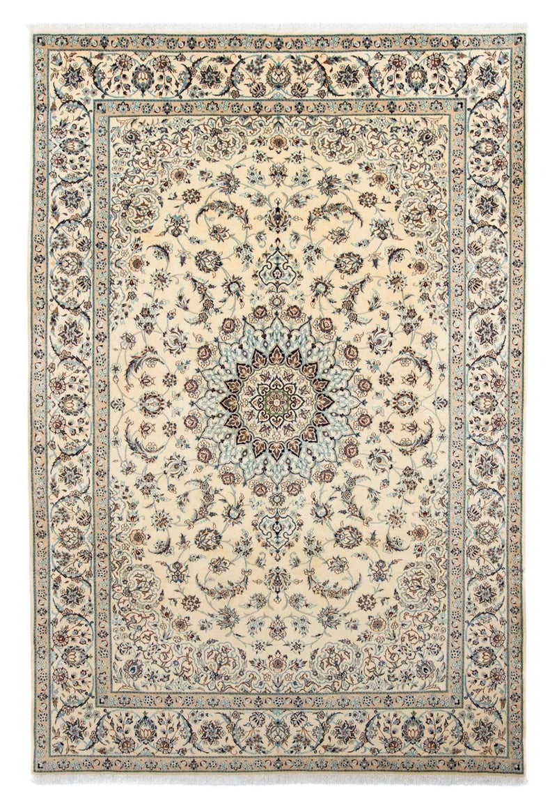 Perzisch tapijt - Nain - Koninklijk - 303 x 203 cm - beige