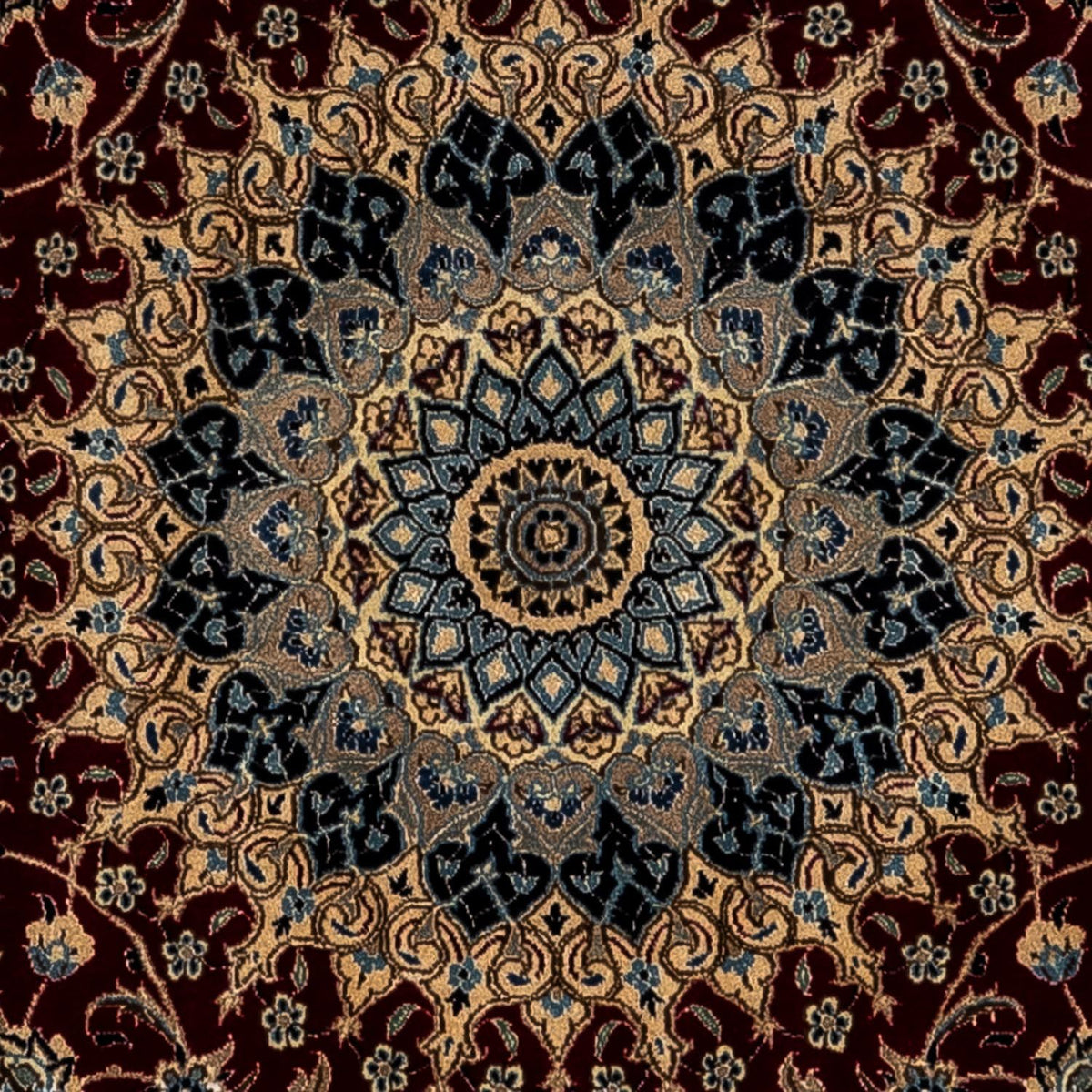 Perzisch tapijt - Nain - Koninklijk - 344 x 248 cm - zwart