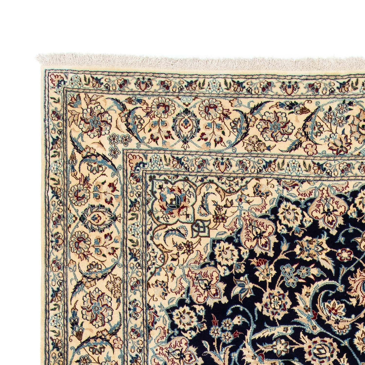 Perzisch tapijt - Nain - Koninklijk - 298 x 200 cm - donkerblauw