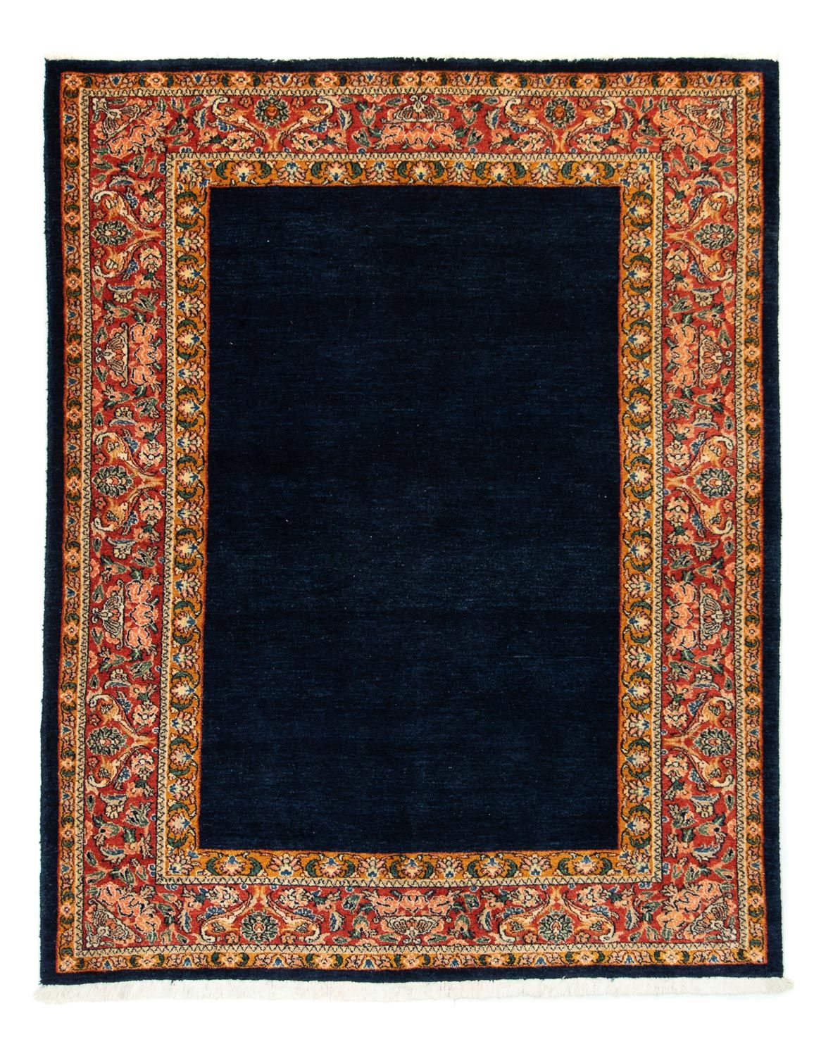 Gabbeh Tapijt - Loribaft Perzisch - 189 x 147 cm - donkerblauw