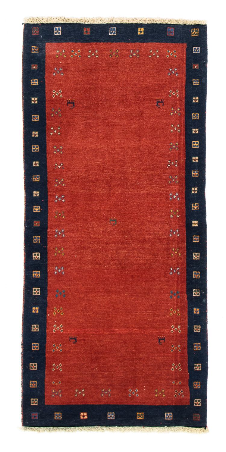 Loper Gabbeh Tapijt - Loribaft Perzisch - 190 x 85 cm - rood