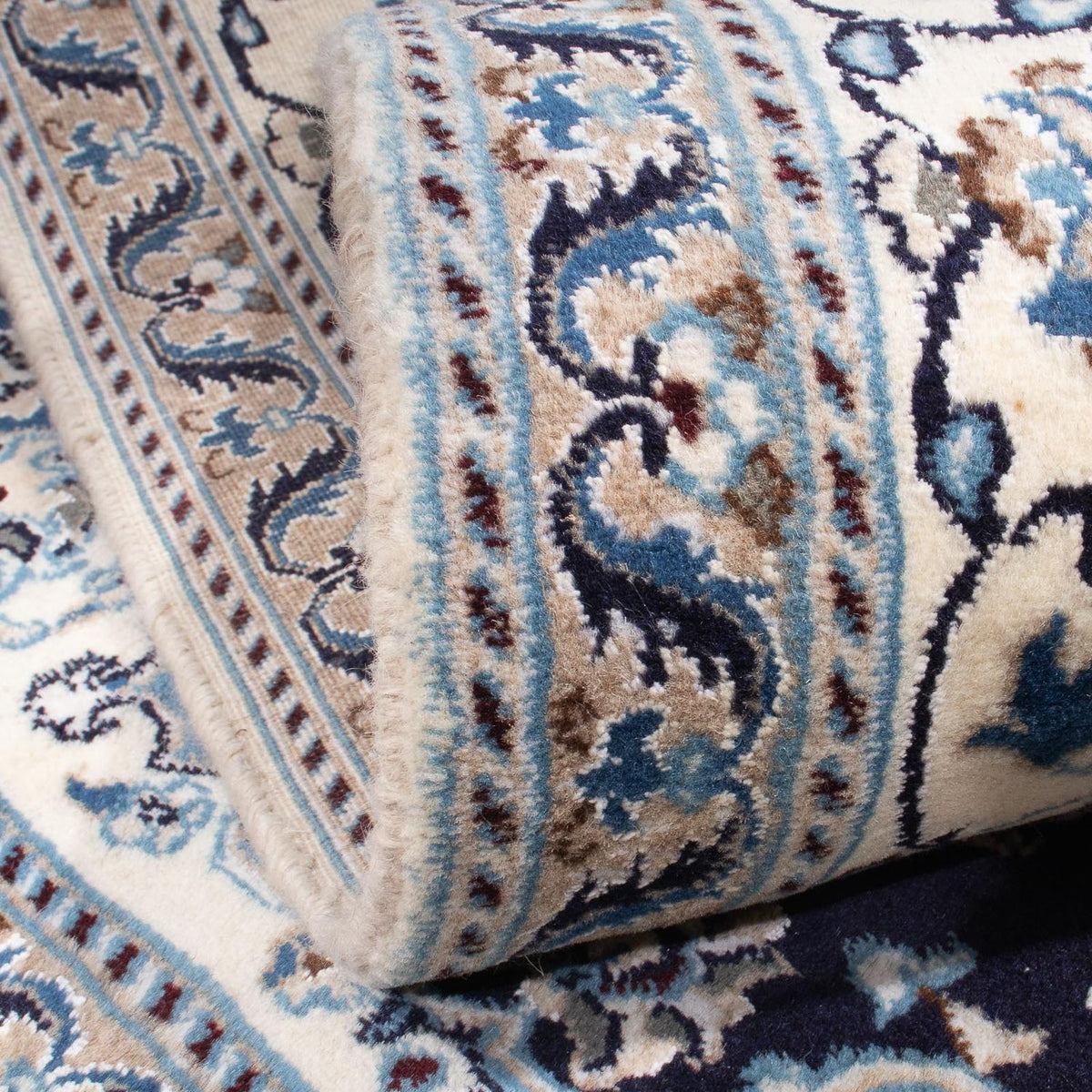 Perzisch tapijt - Nain vierkant  - 196 x 195 cm - donkerblauw