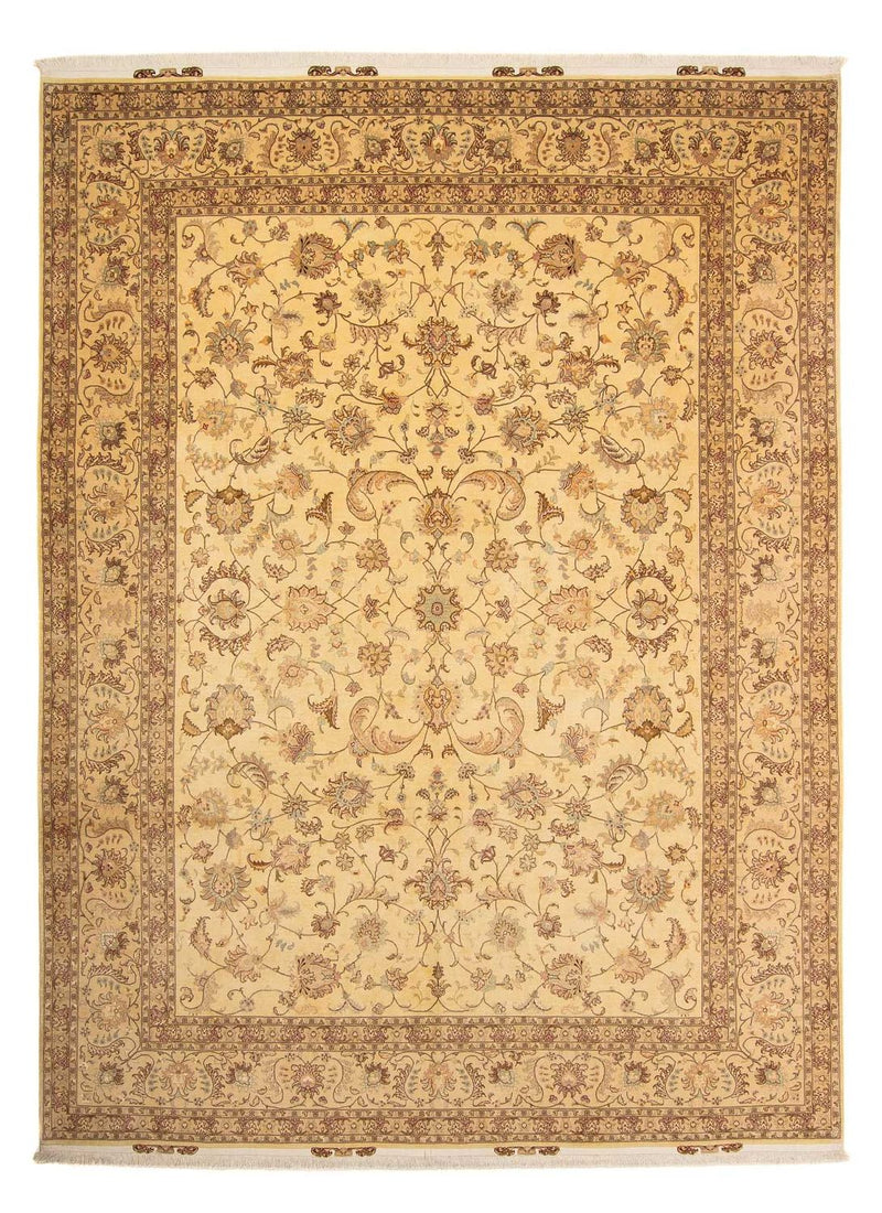 Perzisch tapijt - Tabriz - Royal - 393 x 298 cm - lichtbruin