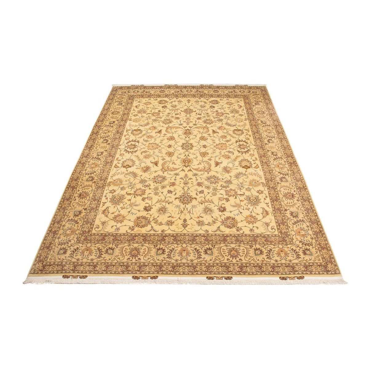Perzisch tapijt - Tabriz - Royal - 393 x 298 cm - lichtbruin