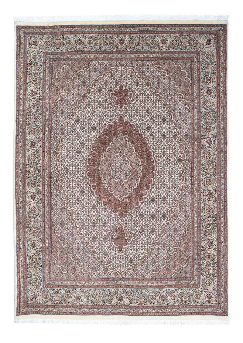 Perzisch tapijt - Tabriz - Royal - 210 x 150 cm - lichtbruin