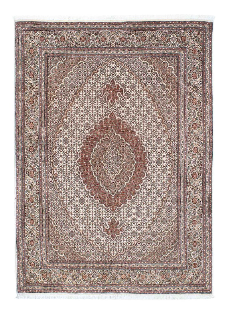 Perzisch tapijt - Tabriz - Royal - 210 x 150 cm - lichtbruin