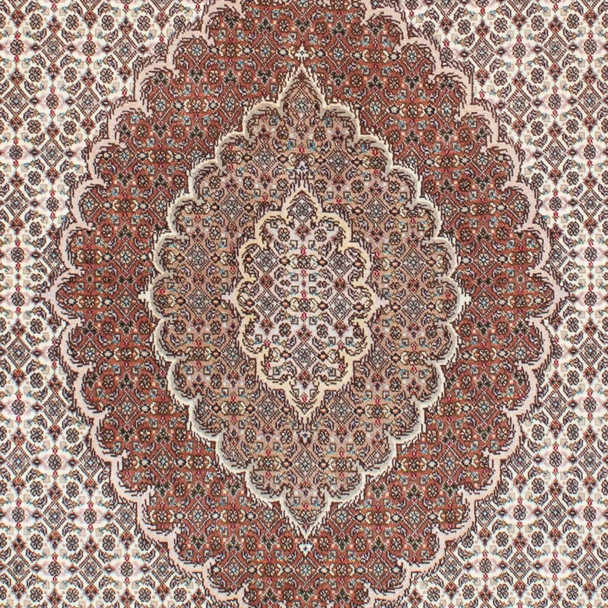 Perzisch tapijt - Tabriz - Royal - 210 x 150 cm - lichtbruin