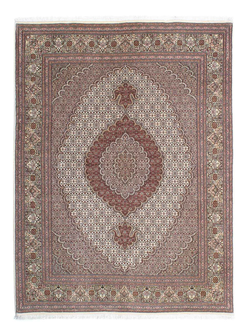 Perzisch tapijt - Tabriz - Royal - 205 x 153 cm - lichtbruin