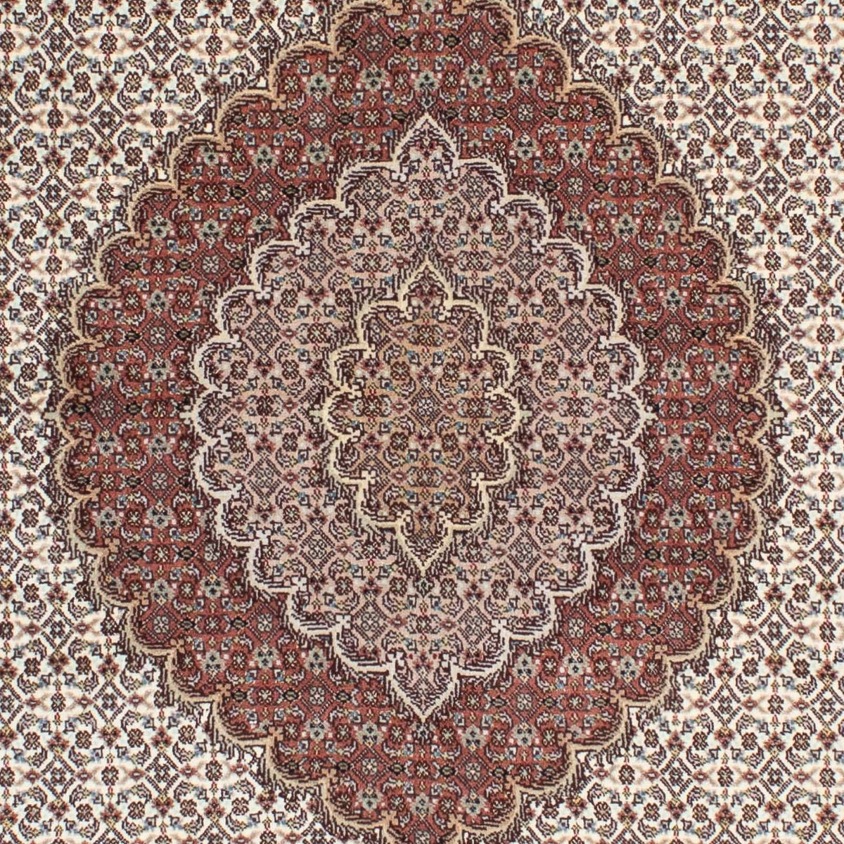 Perzisch tapijt - Tabriz - Royal - 205 x 153 cm - lichtbruin
