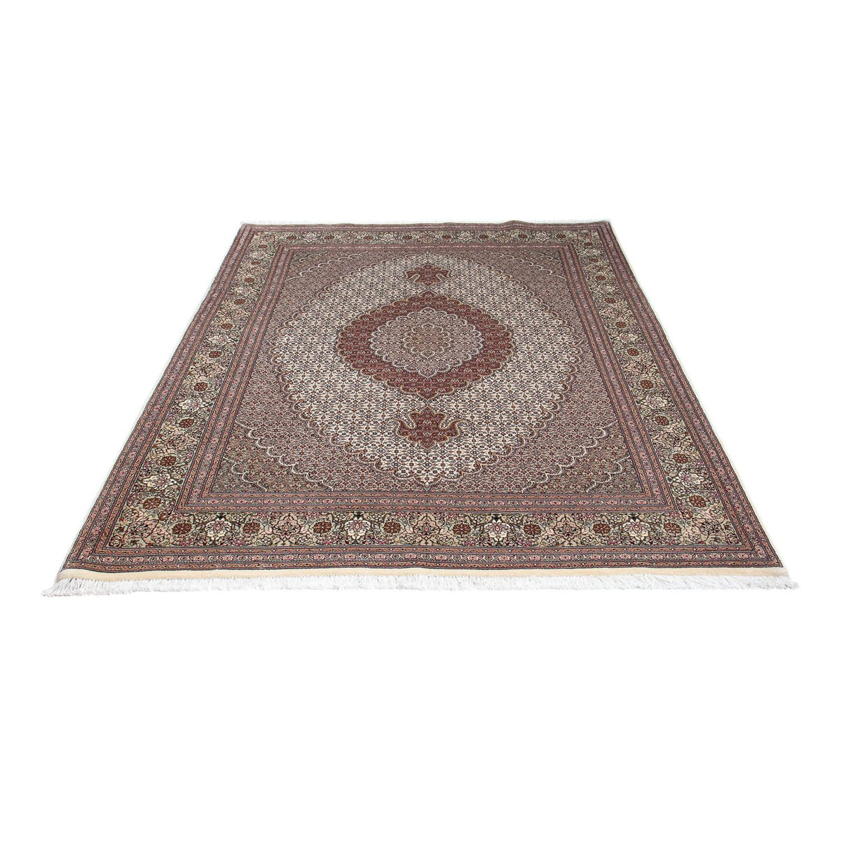 Perzisch tapijt - Tabriz - Royal - 205 x 153 cm - lichtbruin
