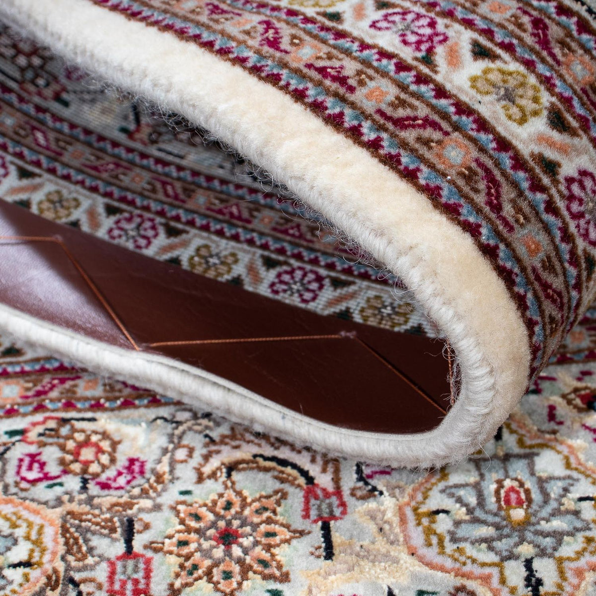 Perzisch tapijt - Tabriz vierkant  - 153 x 150 cm - donkerrood