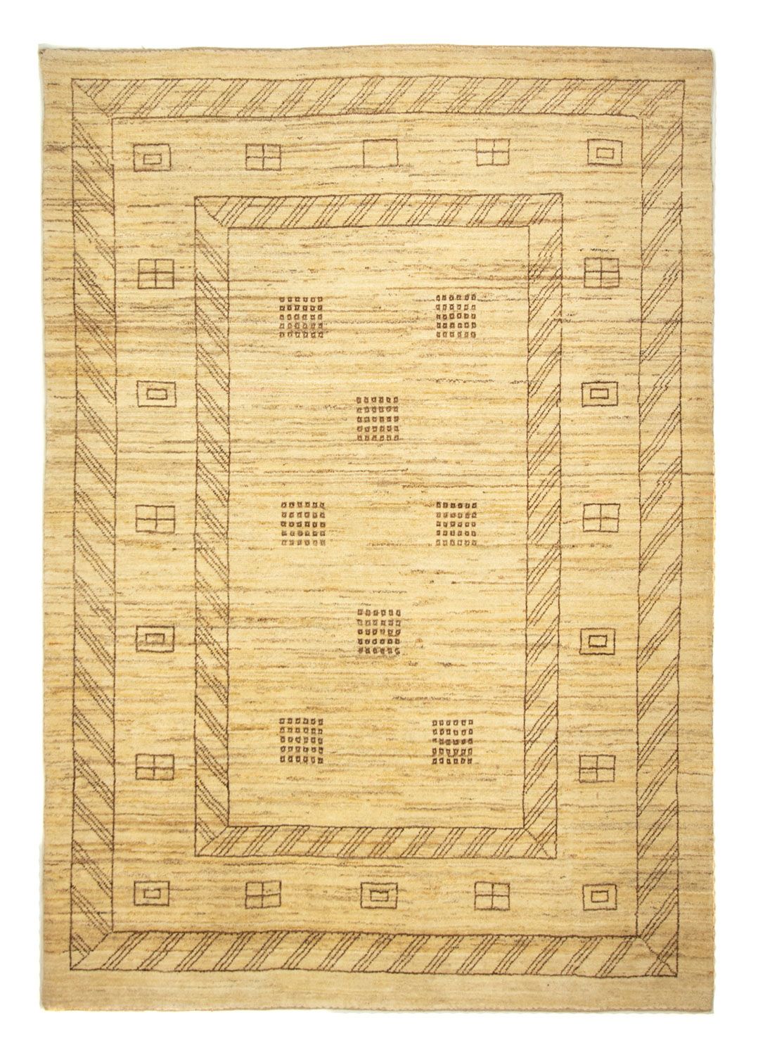 Gabbeh tapijt - Perzisch - 231 x 167 cm - beige