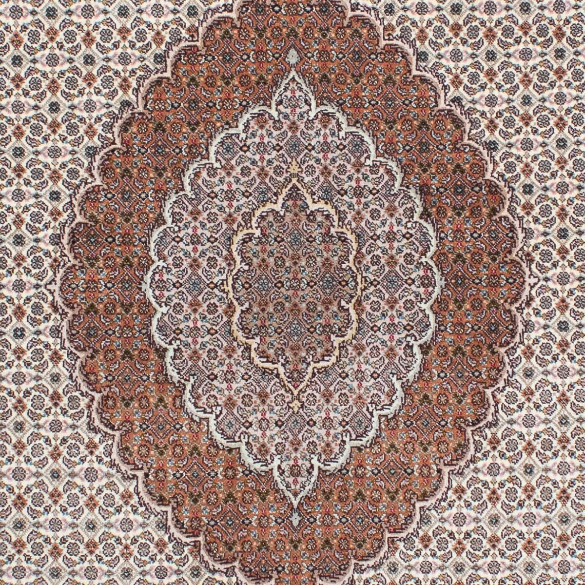 Perzisch tapijt - Tabriz - 212 x 153 cm - lichtbruin