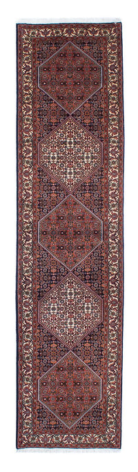 Loper Perzisch tapijt - Bijar - 291 x 70 cm - donkerblauw